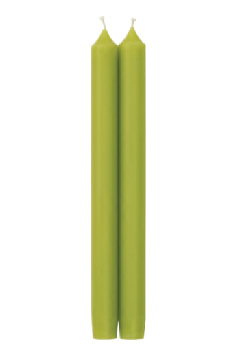 Caspari 10" Straight Taper Candles, Chartreuse- Set of 2 (CA88.2)