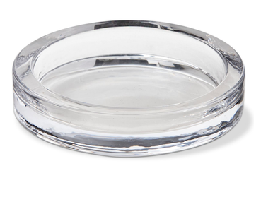 TAG Radiance Glass Pillar Plate Large - Clear (G13381)