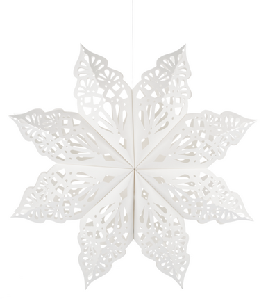 Ganz Paper Ornament, Snowflake Star Pendant (MX194085)