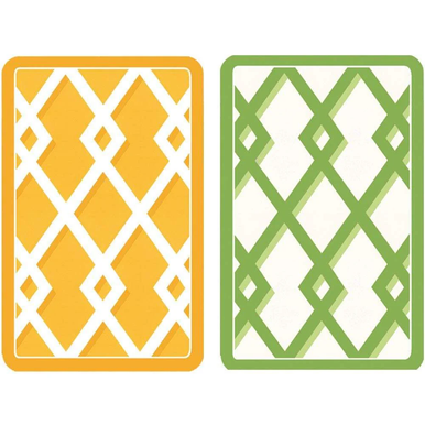 Caspari Playing Cards, Trellis - Set of 2 Decks (PC112)