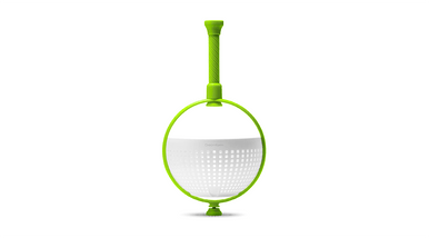Dreamfarm Spina Colander, Green & White