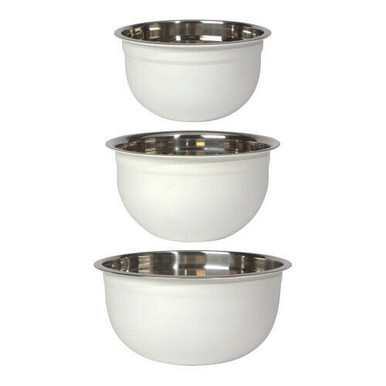 Now Designs White Mixing Bowls, Set of 3 (5205004)