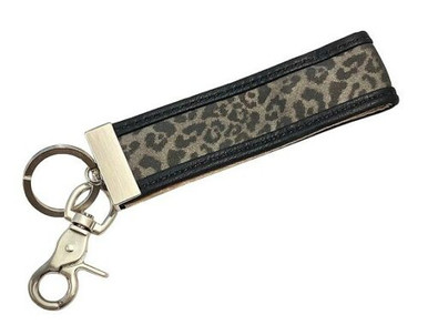 Ganz Luxe Leopard Key Clip, Black