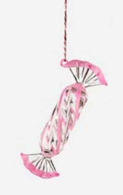One Hundred 80 Degrees Small Candy Twist Ornament, Light Pink (HU0053J)