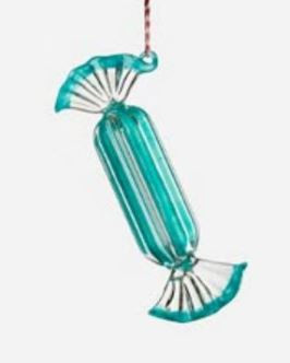 One Hundred 80 Degrees Small Candy Twist Ornament, Blue (HU0053G)
